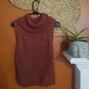 Dressy sleeveless turtle neck